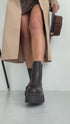 Zābaki ar gumiju sānā "NEW STYLE LQ-139" - CHOCO